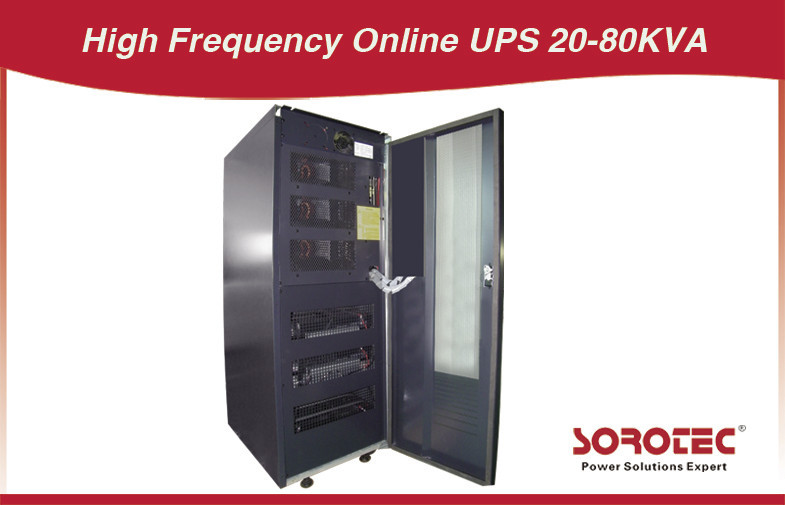 20-80 KVA Üç - fazlı 4 hat Kesintisiz Güç Kaynağı, Yüksek Frekans Online UPS