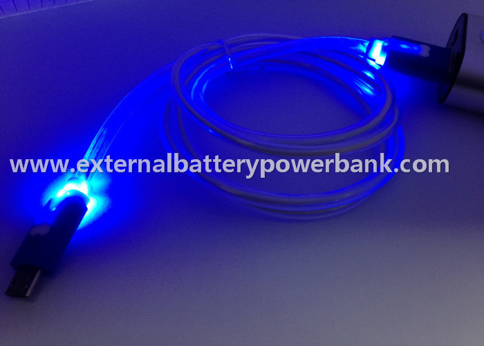 LED Işık 4 Renkli Mikro USB Veri Transferi Kablosu / USB Veri Şarj Kablosu