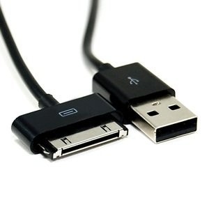 Ekstra uzun 6 FT USB veri Sync tel kablo için 3GS iPod iPad, Apple iPhone 4 4S siyah