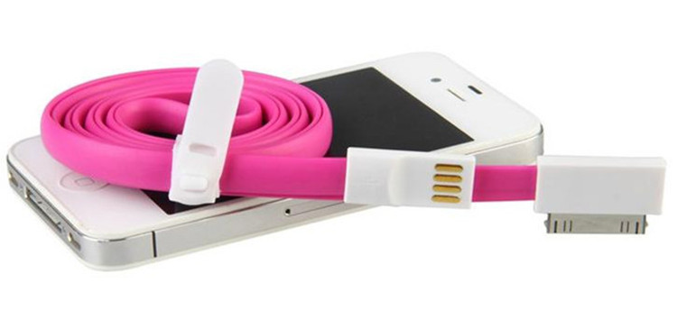 IPhone 4 / 4S USB Şarj Cihazı Kablosu Manyetik 30 Pin 1.2m uzunluğunda Transfer tel