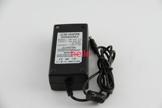 IP54 12V 5A LED AC DC Güç Adaptörü GB9254 Aşırı Yük Korumalı EMC