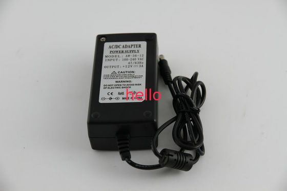 EN55022 LED Lamba AC 12V DC Güç Adaptörü 36W Otomatik Kurtarma, CE / ROSH