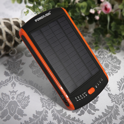 Telefon / Dizüstü bilgisayar için su geçirmez güneş enerjisi bankası 23000mah yüksek kapasiteli solar şarj cihazı