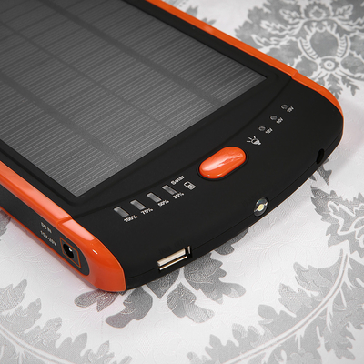 Telefon / Dizüstü bilgisayar için su geçirmez güneş enerjisi bankası 23000mah yüksek kapasiteli solar şarj cihazı
