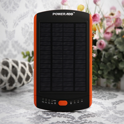 Telefon / Dizüstü bilgisayar için su geçirmez güneş enerjisi bankası 23000mah yüksek kapasiteli solar şarj cihazı