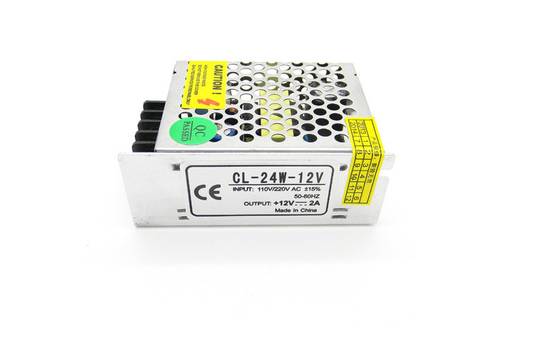 12V 2A 25W Metal Taraflı CCTV Kamera Tek Çıkış Voltajı Güç Kaynağı Sabit Akım