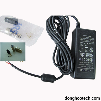 Siyah / Gri Anahtarlama Kamera Güç Kaynağı Adaptörü 12V DC 6pin Hr10A-7p-6s (73)