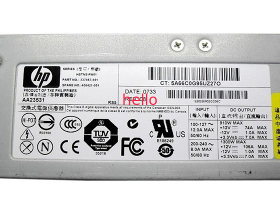 Compaq 337867-001 Etkin Fanlı 1300W HP Sunucu Güç Kaynakları