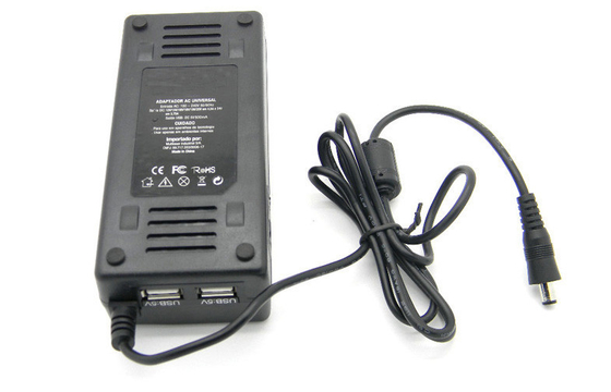 Değiştirilebilir 24Vdc AC&#39;den DC&#39;ye Güç Adaptörü Çiftli USB 90W LED ışıklarla