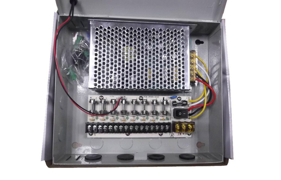 12V 5Amps CCTV Güç Kaynağı Kutusu 9 Kanal, CCTV Kamera Güç Kaynağı