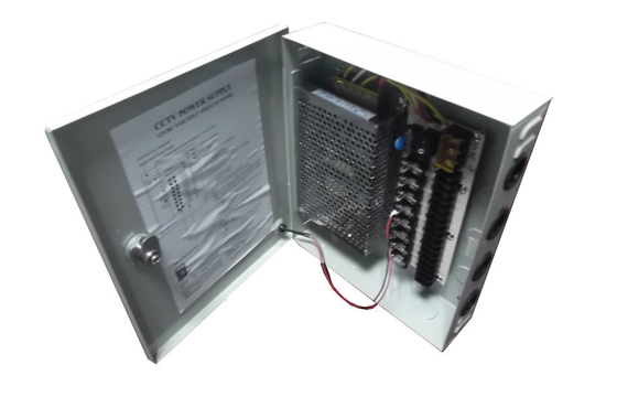12V 5Amps CCTV Güç Kaynağı Kutusu 9 Kanal, CCTV Kamera Güç Kaynağı