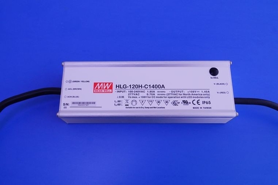 Su geçirmez 120W Meanwell sürücü Alüminyum kasalı Sabit Akım LED Güç Kaynağı