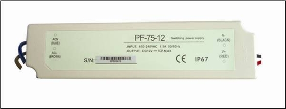 Güvenlik Kamerası için 75W Evrensel AC Sabit Voltajlı 12V LED Sürücüler 230V