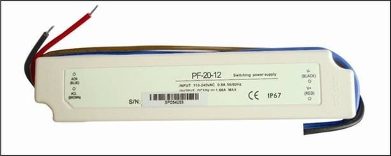 Evrensel AC ile Yüksek Parlaklıkta 12V 20W Sabit Voltajlı LED Sürücü Su Geçirmez