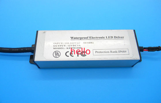 IP68 LED Su Geçirmez Sürücü Darbelere Direnç Kısa Devre / Aşırı Gerilim Koruması