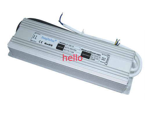 24VDC Tek Çıkışlı Su Geçirmez LED Sürücü LED lambası için 6.5A 60Hz, 150W LED Güç Kaynağı