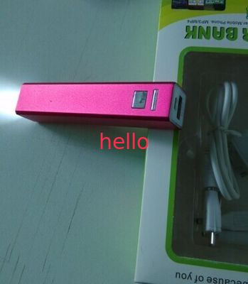 3200mAh Mor Dikdörtgen Şekli Taşınabilir USB Güç Paketi Notebook İçin