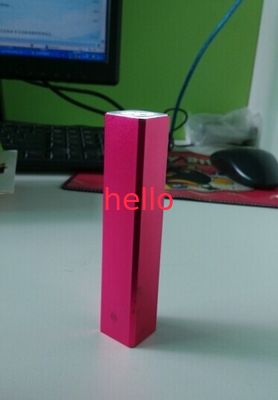 3200mAh Mor Dikdörtgen Şekli Taşınabilir USB Güç Paketi Notebook İçin