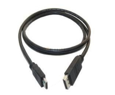 Displayport 1.1 USB Veri Aktarımı Kablosu HDMI 1.3b Siyah PVC Premold