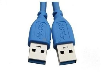 Yüksek hızlı Blue USB 3.0 A - A Kablo USB Veri Aktarımı Kablosu