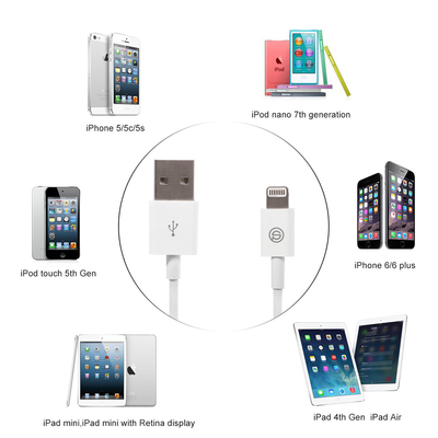 3 ft 1m 8 Pin USB Veri Transferi Kablosu Kablo Senkronizasyonu, iPhone USB 2.0 Kablosu