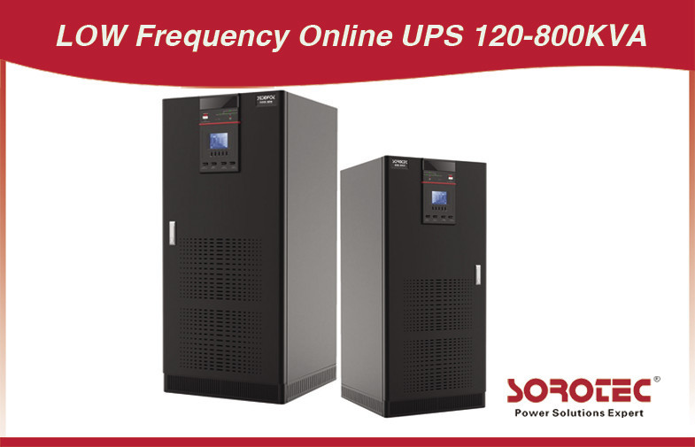 Çift Dönüşüm 120 - 800KVA`lık Düşük Frekans Online UPS / Kesintisiz Güç Kaynağı 50 / 60HZ