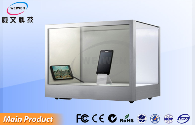 Özel Şeffaf LCD Ekran Masaüstü Kızılötesi Dokunmatik Reklam Makinesi